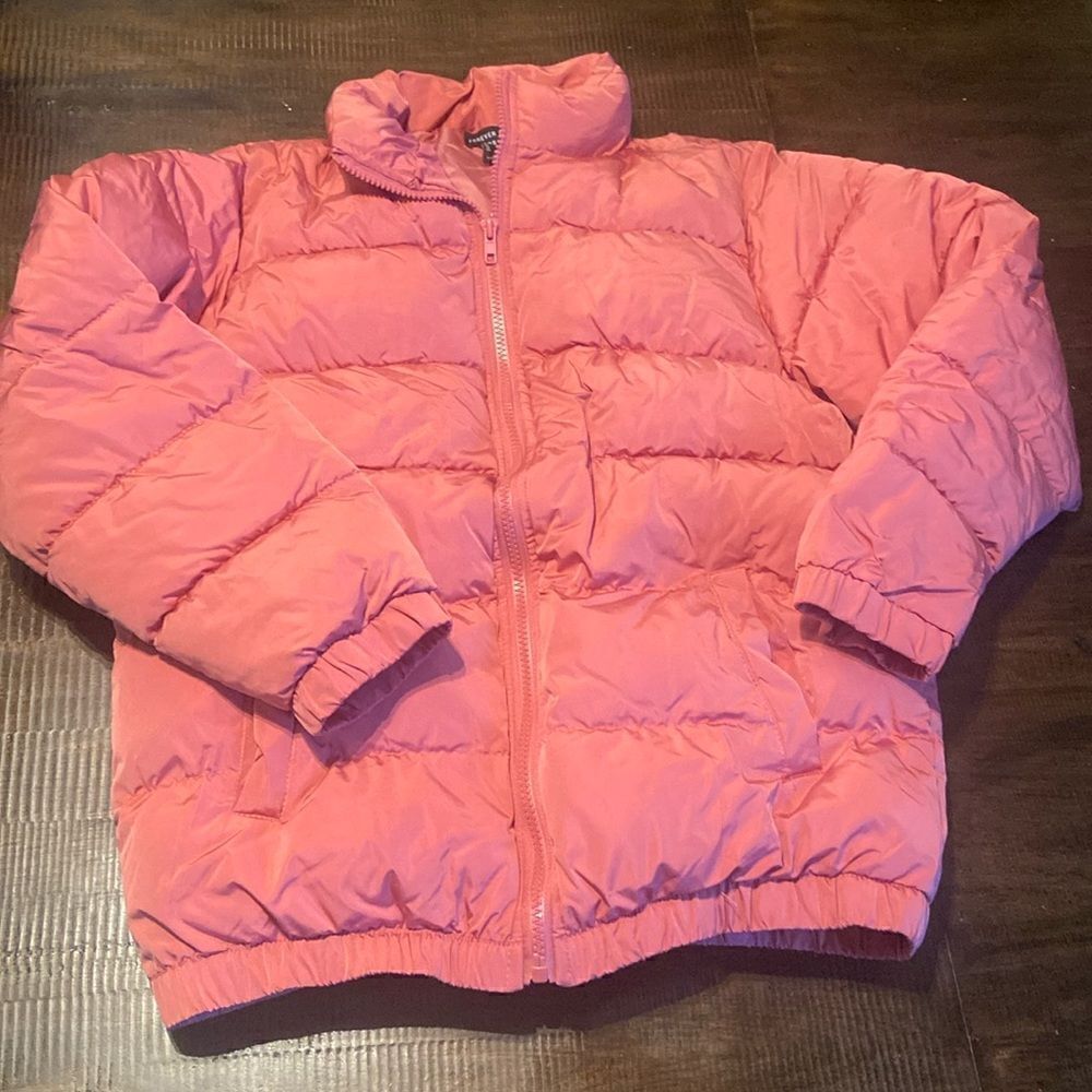 Forever 21 Youth Kids puffer Jacket Pink 13/14